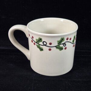 Hartstone Starbucks Holly Holiday Christmas Coffee Mug Handpainted in USA